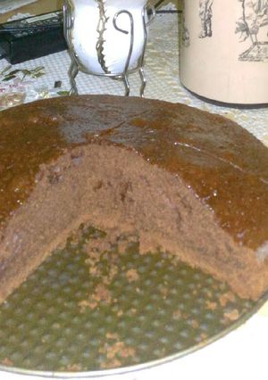 Una foto de Bizcochuelo de chocolate. Súper húmedo 😉