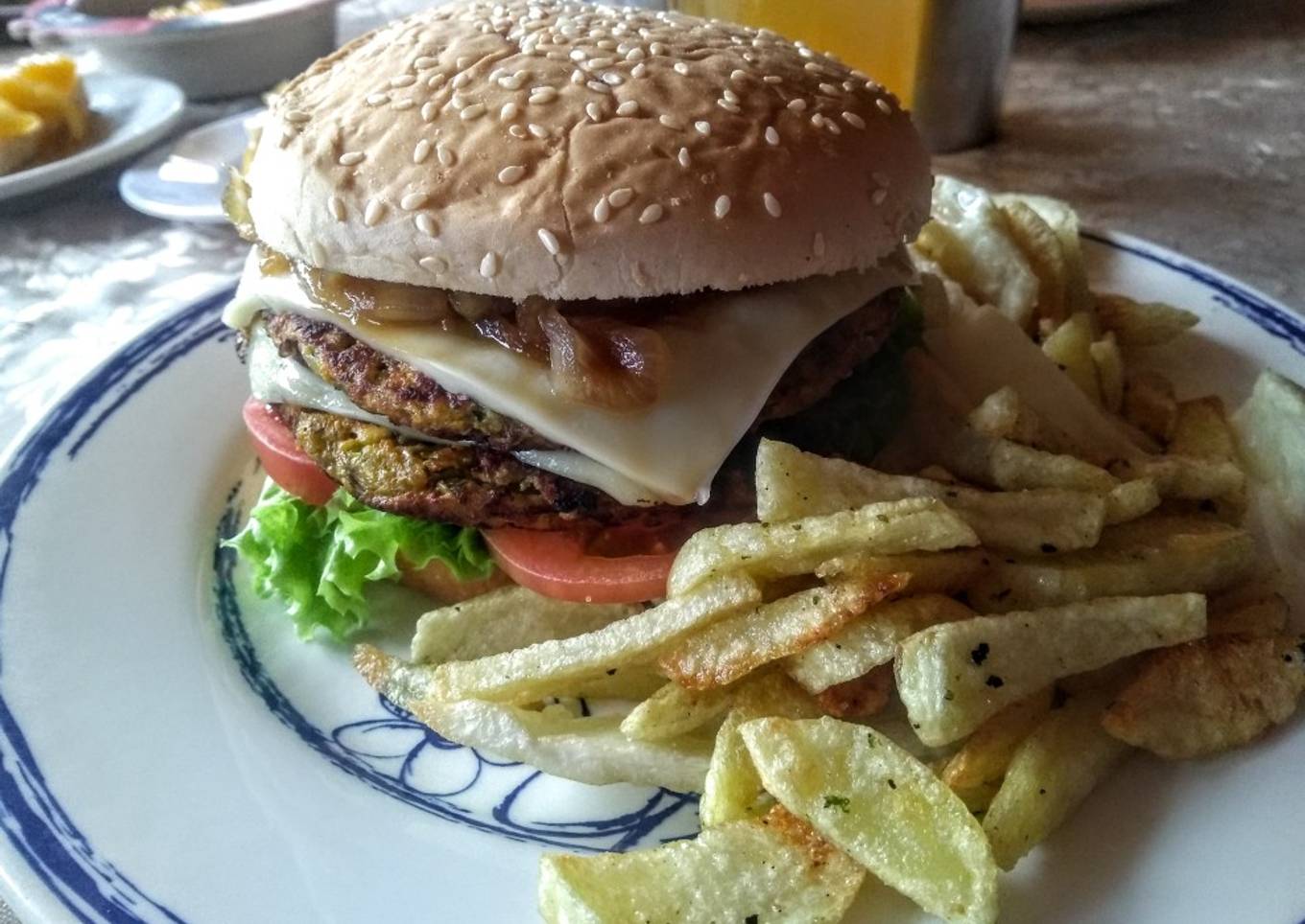 Hamburguesa de lentejas