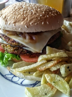 Una foto de Hamburguesa de lentejas
