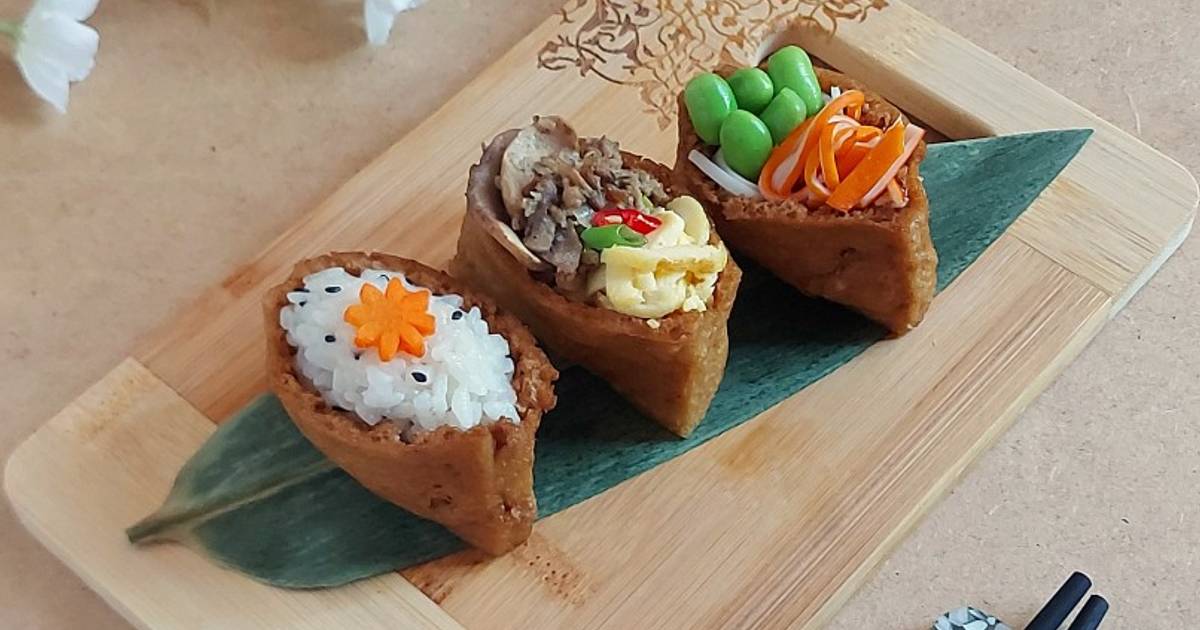 Resep Inari Sushi / Tofu Pocket Sushi oleh Carolina - Cookpad