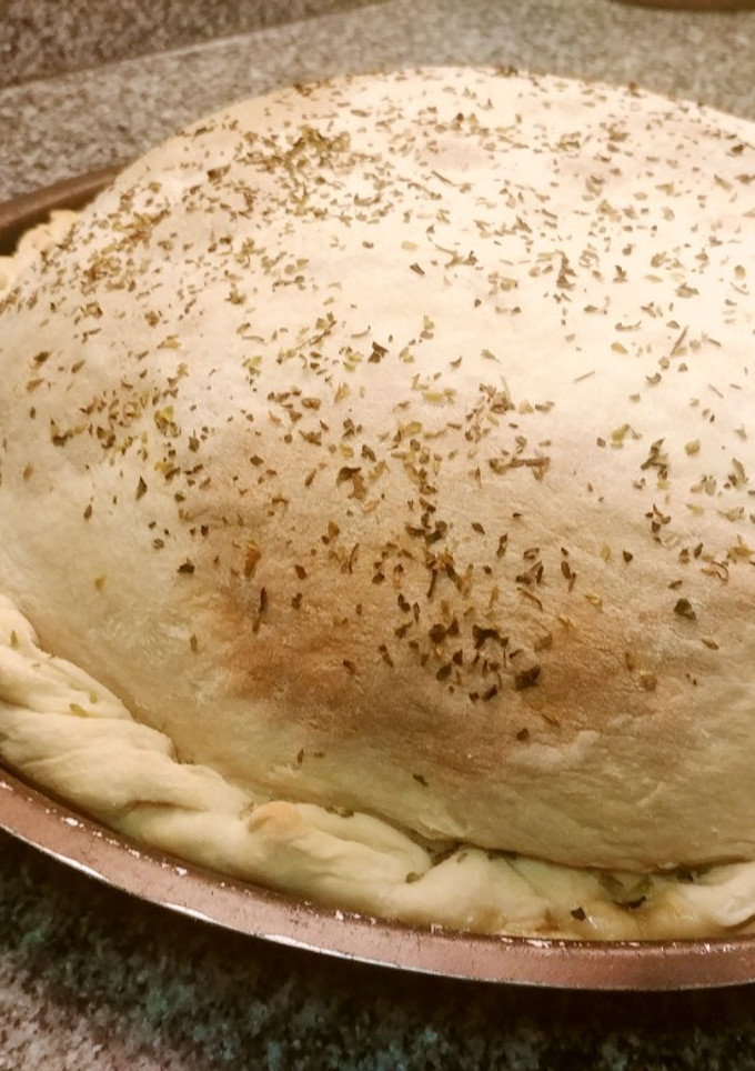Una foto de Pizza inflada