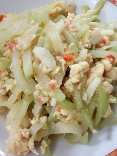Foto resep 121) Tumis Labu Siam Telur