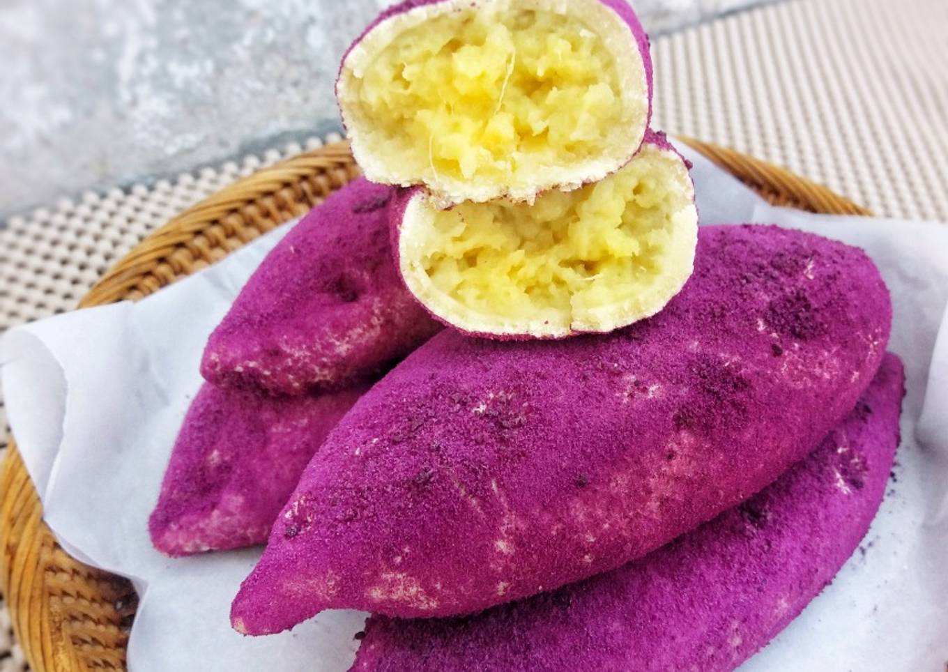Resep ?Sweet Potato Mochi Bread?