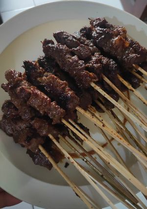 Foto resep Sate bumbu daging sapi empuk