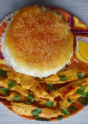 عکسی از دستور کباب سیخی مرغ با سس پرتقال 🌸