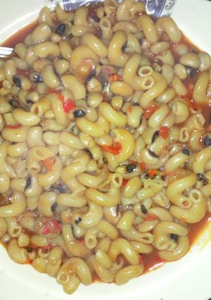 Makaroni da wake ainihin hoton girkin