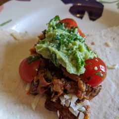 A picture of Fish fajitas.