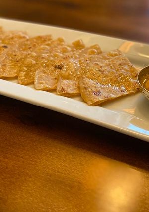 A picture of Khavyachi poli (milk solids roti).
