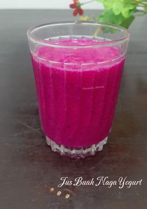 Foto resep Jus Buah Naga Yogurt