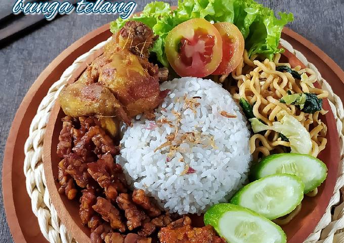 Resep Nasi uduk bunga telang rice cooker, Menggugah Selera