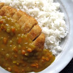 A picture of Chicken Katsu Curry.