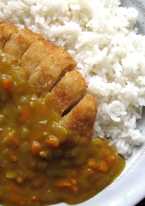 A picture of Chicken Katsu Curry.