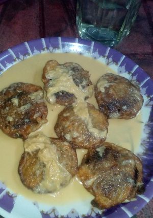 A picture of Doudh Gokul pitha-famous in bengal.