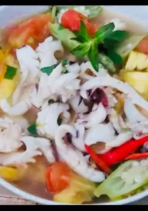 Hình của món Canh chua mực 🐙.