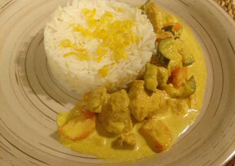 Easiest Way to Prepare Favorite Curry di Pollo con verdure e Riso Basmati 🇮🇳