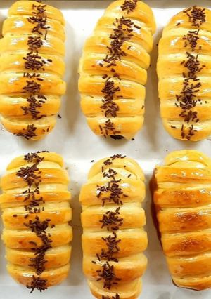 Foto resep Roti isi pisang coklat