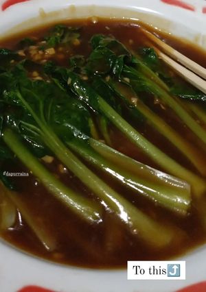 Foto resep Tatsoi with Garlic Sauce