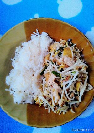 รูปของ เต้าหู้ผัดถั่วงอก