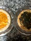 Gallette de Choclo y Calabaza - Espinaca y Hojas de Remolacha