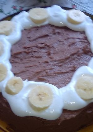 Una foto de Torta mármol de chocolate y yogur