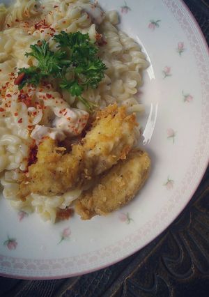 Foto resep Creamy chicken fusilli