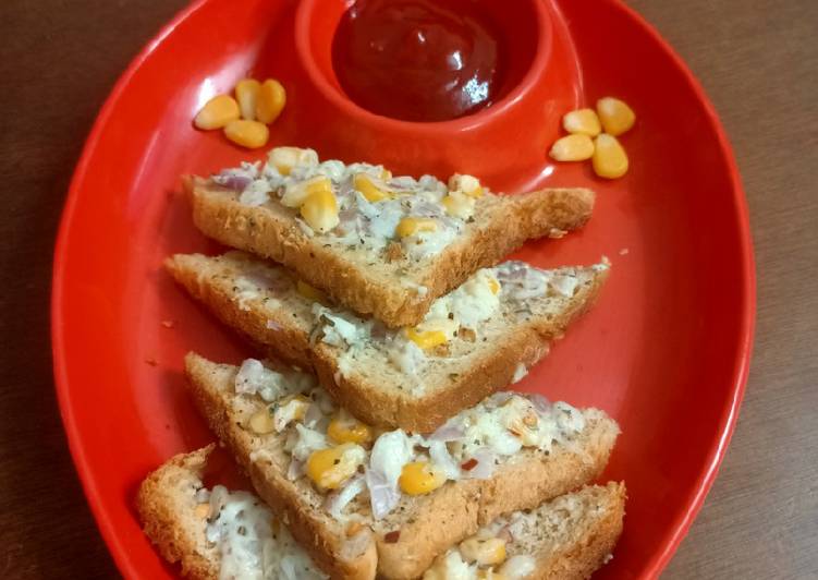 Easiest Way to Cook Delicious Cheesy Corn Toasties