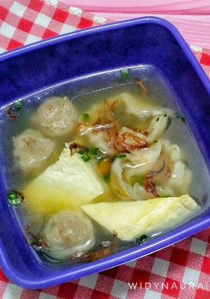 Foto resep 3.Baso tahu siomay kuah #Rabubaru