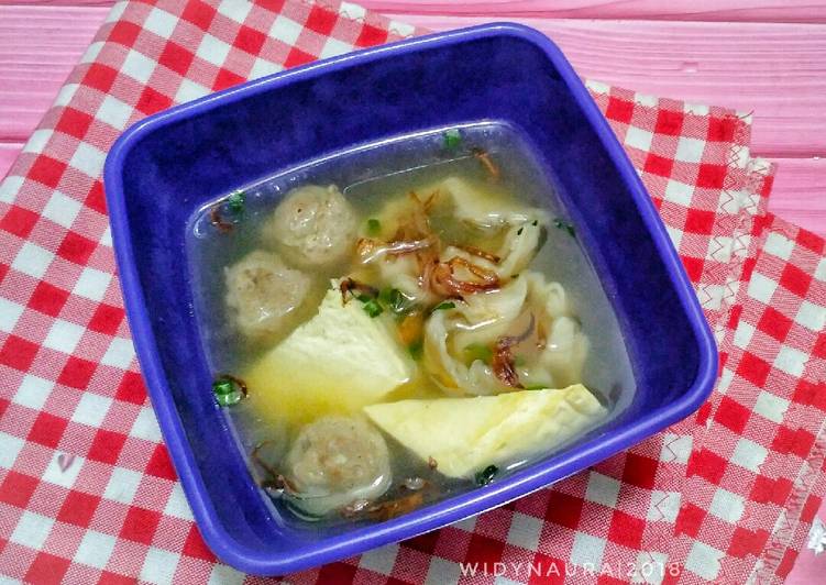 Resep 3.Baso tahu siomay kuah #Rabubaru Anti Gagal