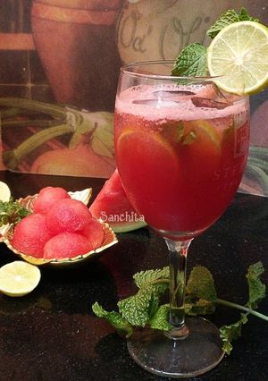 A picture of Watermelon Agua Fresca.