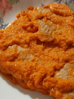 Una foto de Solomillo en salsa de almendras