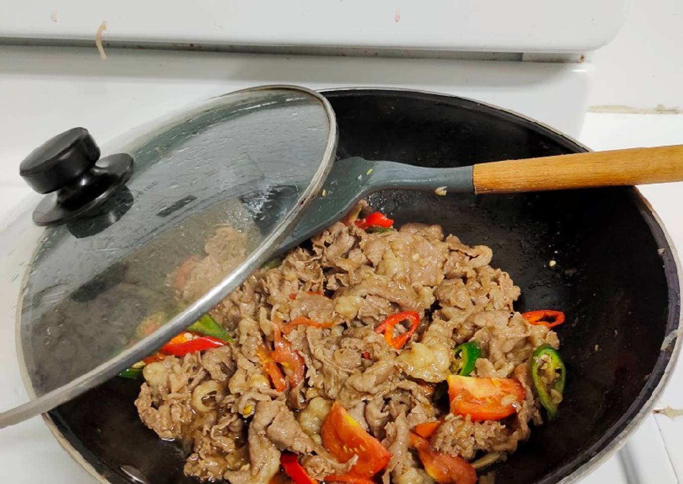 Beef slice oseng