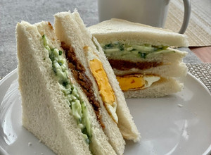 ｜中式｜台灣早餐店x肉鬆三明治 的食譜成品照片