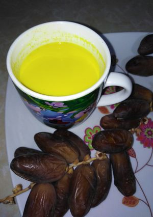 صورة لوصفة الحليب الذهبي لتقوية المناعة