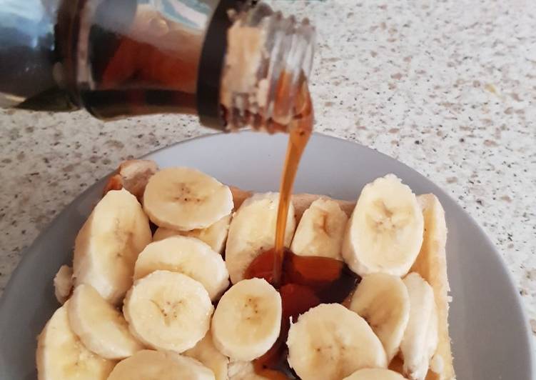 Easiest Way to Prepare Homemade My Banana on Toast with Maple Syrup
