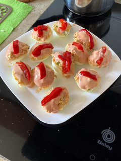 Una foto de Huevos rellenos
