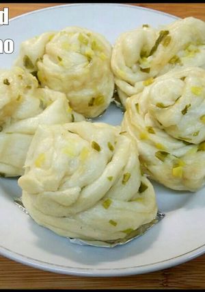Foto resep Steamed flower pao / pao daun bawang