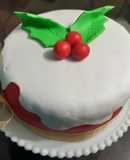 Mini Torta Navideña - Keke de Vainilla y Frutas Confitadas
