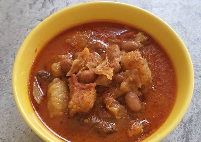 Gulai Kacang Merah dan Kol