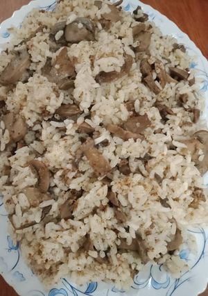 صورة لوصفة رز وفطر