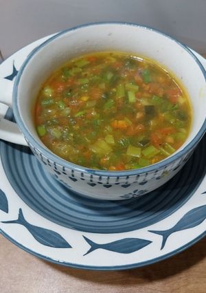 A picture of Whole barley soup.