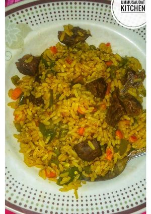A picture of Sweetbread & liver fried rice.