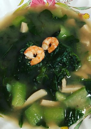 รูปของ แกงเลียงกุ้งสดจิ๋ว คีโต