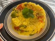 A picture of yellow rice