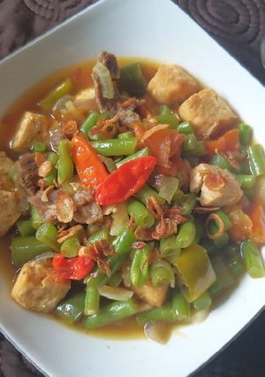 Foto resep Asem-asem daging buncis tahu