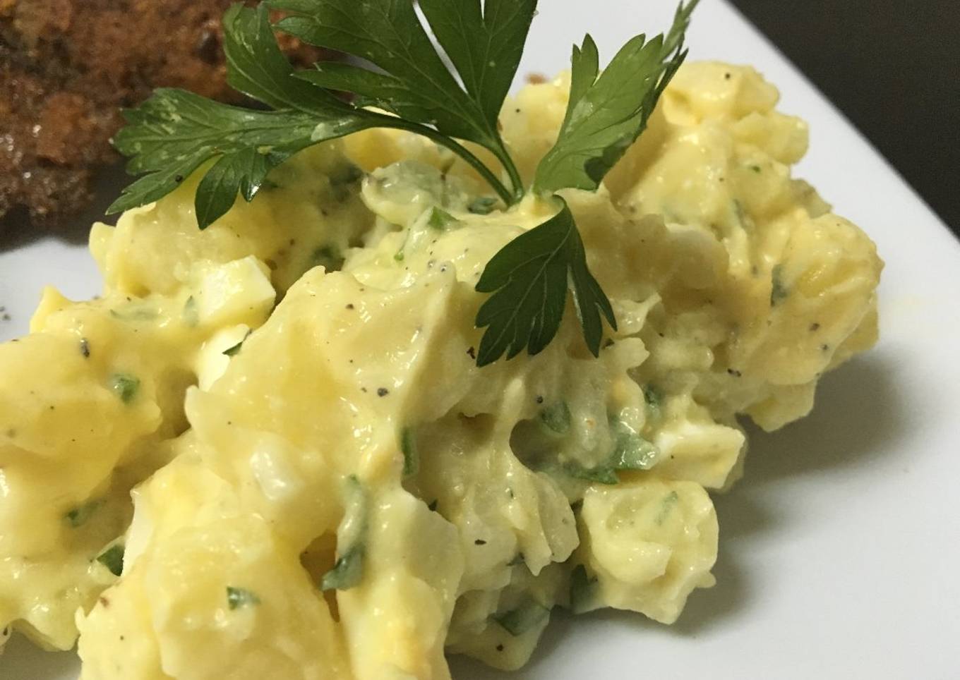 Ensalada de papa con huevo