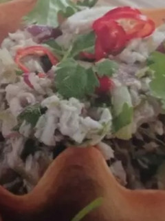 Una foto de Tartaletas de pollo picantes al estilo tailandés Thermomix