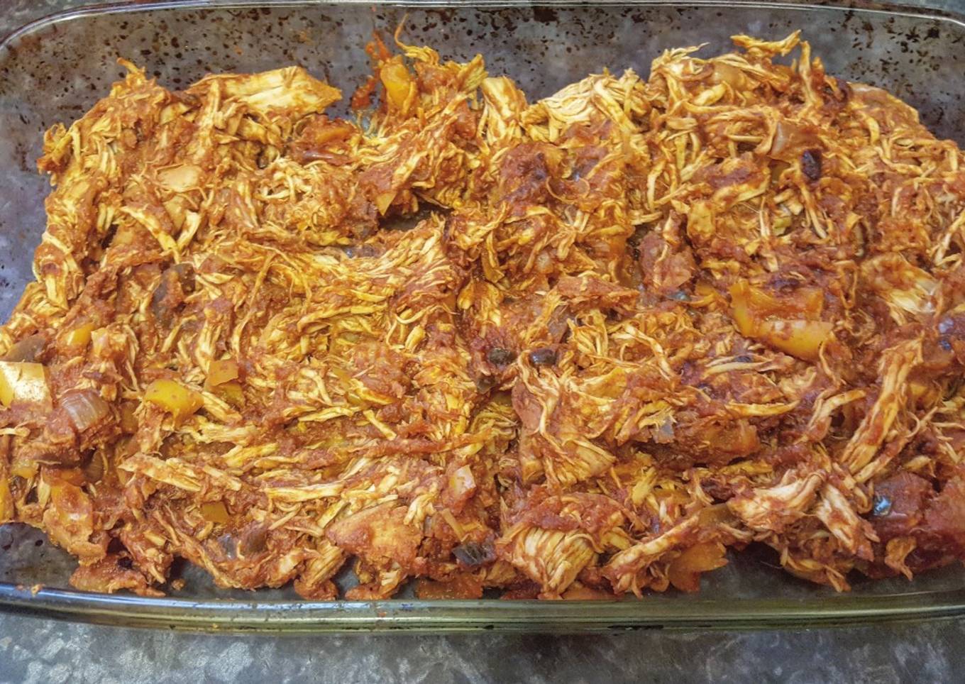 Steps to Prepare Super Quick Homemade Spicy syn Free bbq pulled chicken