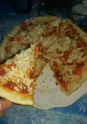 Foto resep Pizza lezat rumahan teflon ala Bunda Al
