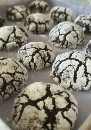 Foto resep Chocolate Crinkle Cookies