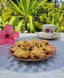 Galletitas de garbanzo y mijo con chocolate y pasas